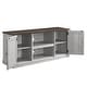 preview thumbnail 14 of 15, Farmhouse Two-tone 54-inch TV Stand
