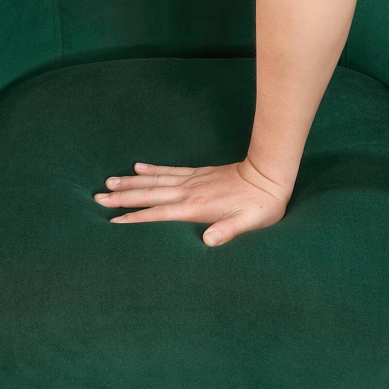 Gale 29" Velvet Swivel Chair - Diamond Stitched Chair Back