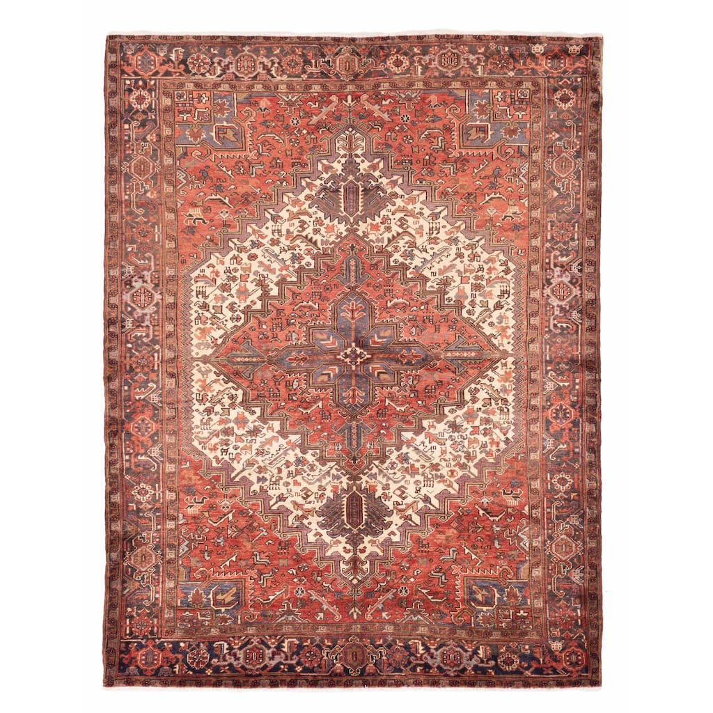 ECARPETGALLERY Hand-knotted Sarabi Dark Copper Wool Rug - 7'2 x 9'4