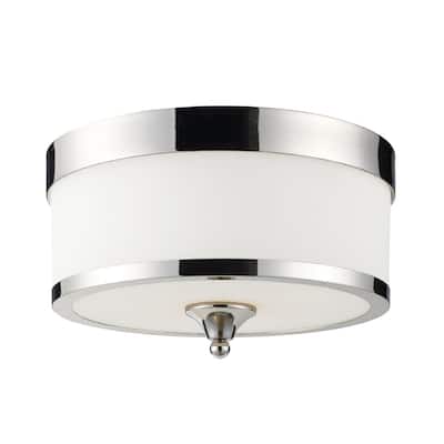 Z-Lite Cosmopolitan 3 Light 14" Wide Flush Mount Drum Ceiling Fixture