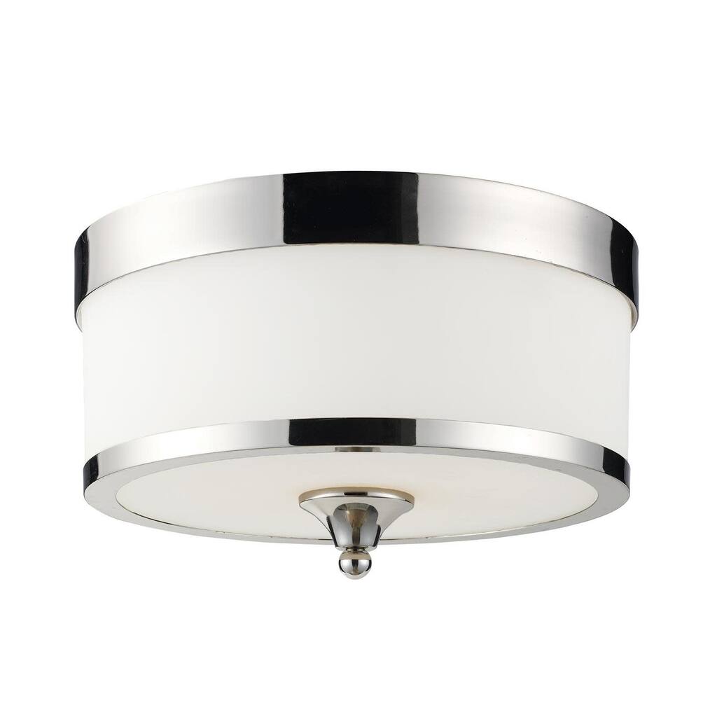 Z-Lite Cosmopolitan 3 Light 14" Wide Flush Mount Drum Ceiling Fixture