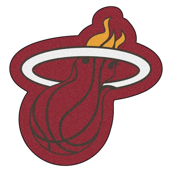 Shop NBA Miami Heat Mascot Novelty Logo Shaped Area Rug - N/A - Free Shipping Today - Overstock ...