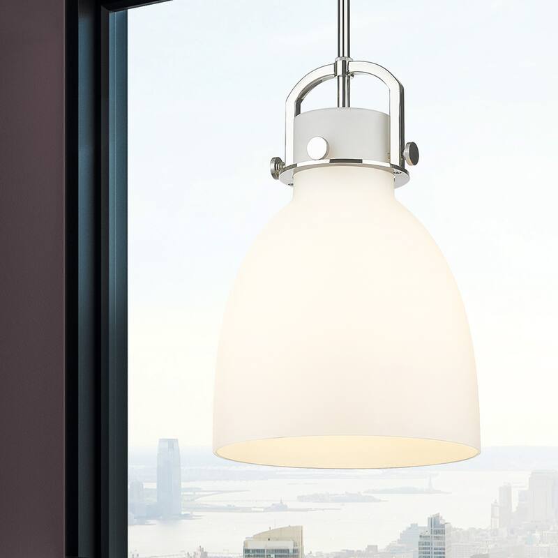 Innovations Lighting Newton Bell - 1 Light 10" Stem Hung Pendant