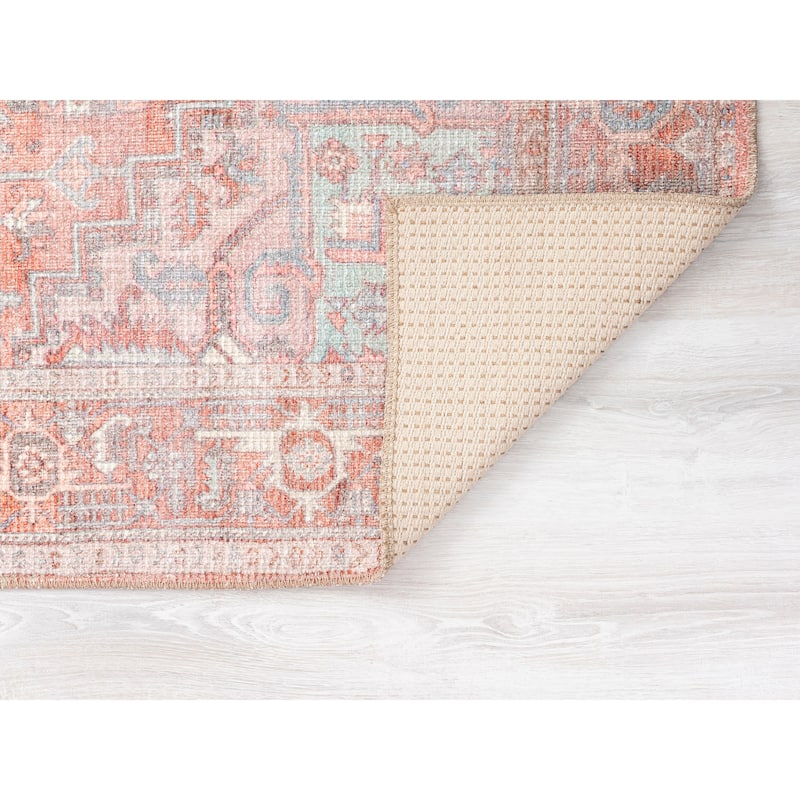 VER01 Vera Collection Coral Power Loomed Indoor Area Rug