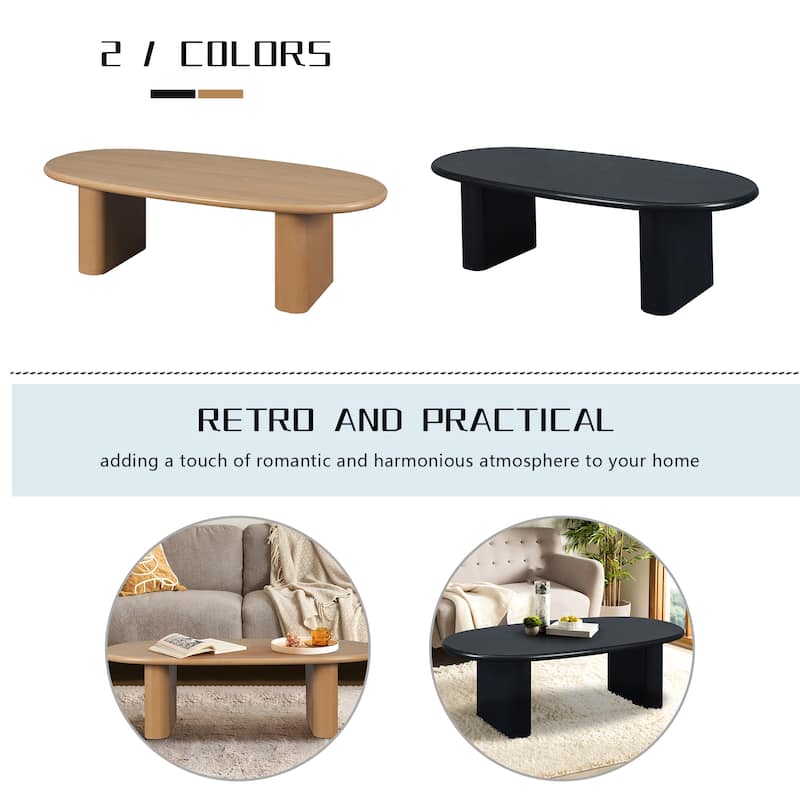51" Tapered Tabletop Coffee Table