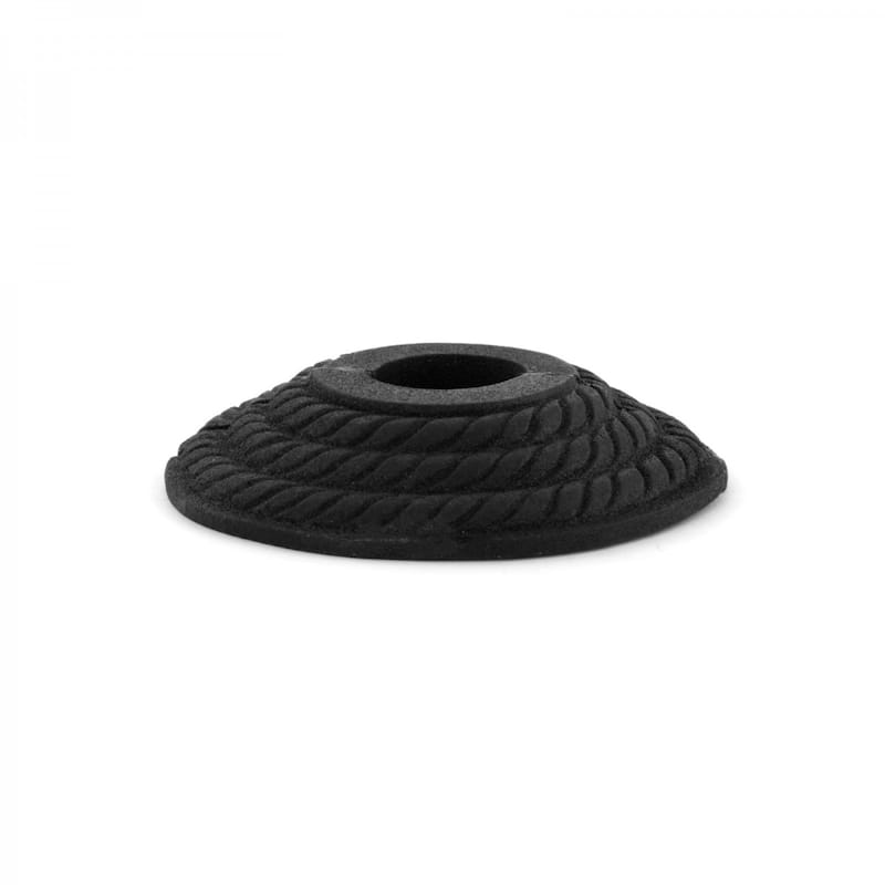 Black Radiator Flange Triple Roped 1/2" (IPS) pipe flange: 7/8" I D; 3-1/8" OD Renovators Supply - Black - Aluminum