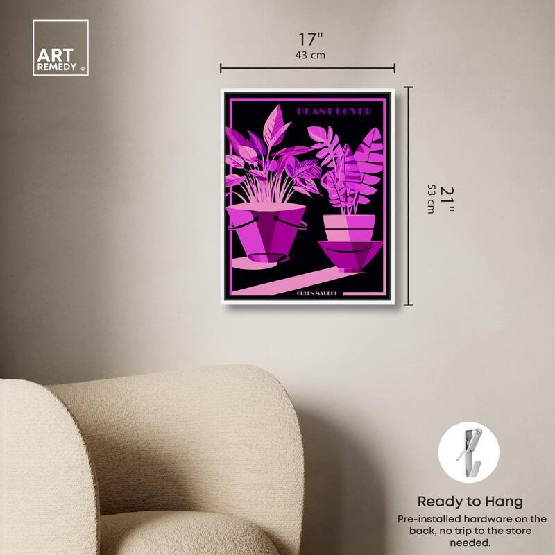 Plant Lover Canvas by Art Remedy