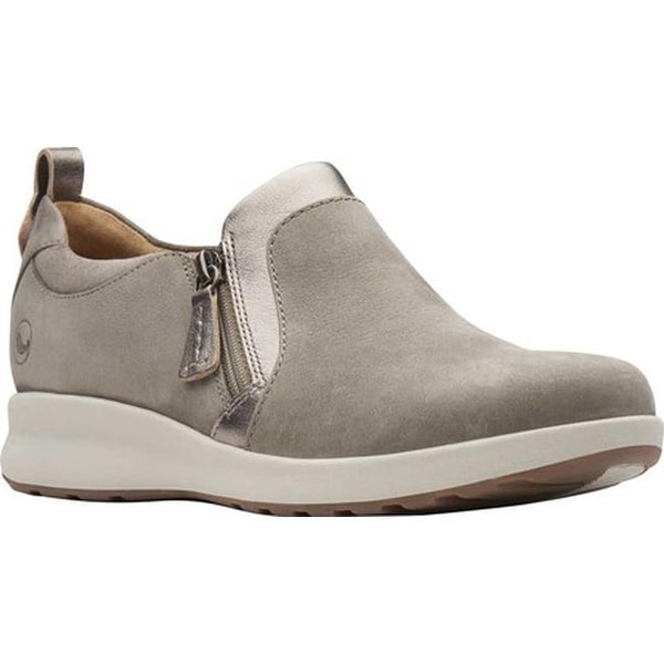 clarks un adorn zip women's slip on