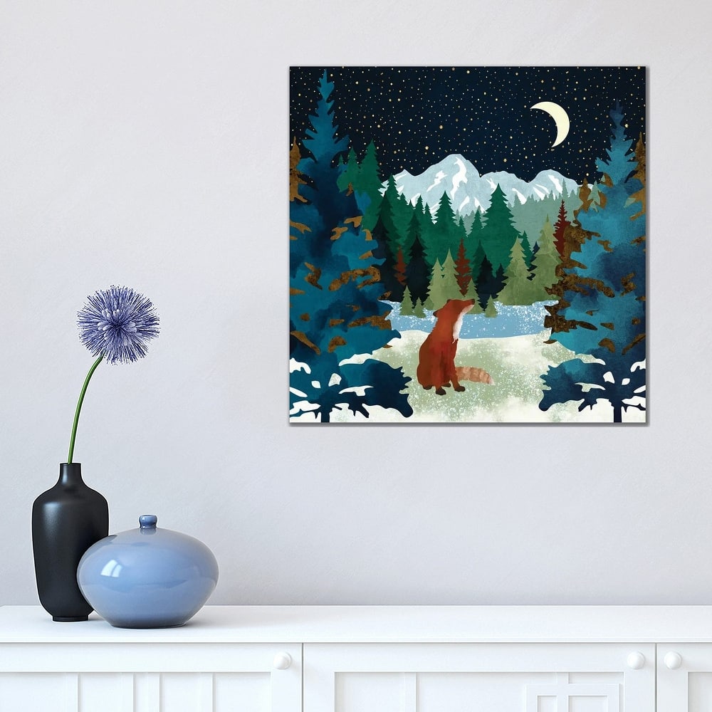 iCanvas "Winter Fox Vista" by SpaceFrog Designs Canvas Print
