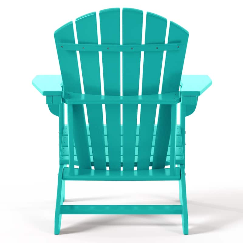 Altura Outdoor Eco-Friendly All Weather Adirondack Chairs with Ottomans (4-Piece Conversation Set)