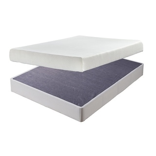 Signature Design by Ashley Chime 8 Inch Memory Foam White 2-Piece King ...
