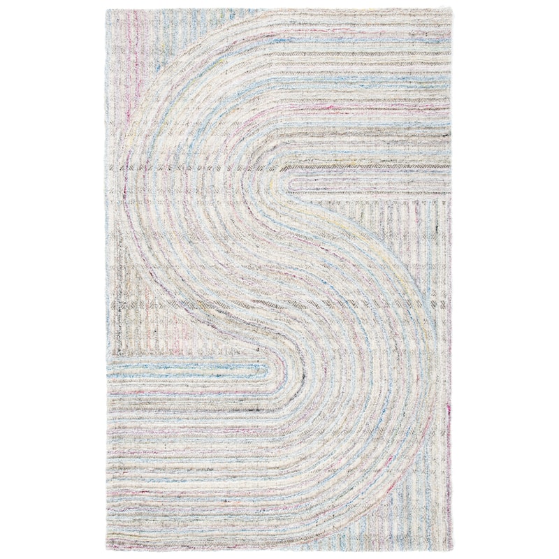 SAFAVIEH Handmade Southampton Catena Abstract Wool Rug - 3' x 5' - Pink/Blue - Rectangle