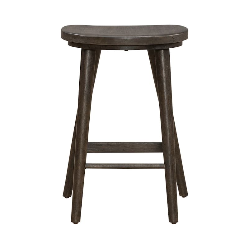 Liberty Furniture City View Console Stool in Coffee Bean Brown - Width 17" x Depth 17" x Height 25"