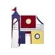 preview thumbnail 70 of 117, JACKPOT Prince & Princess Low Loft Twin Bed, Ladder Slide Tent & Tower