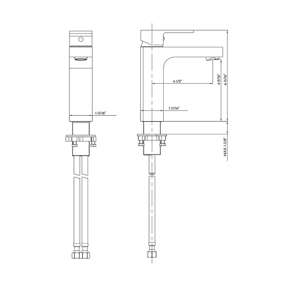 DAX Brass Single Handle Bathroom Faucet, Chrome Bed Bath & Beyond 39047901