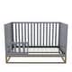 preview thumbnail 22 of 27, Little Seeds Haven 3 in 1 Convertible Wood Crib with Metal Base