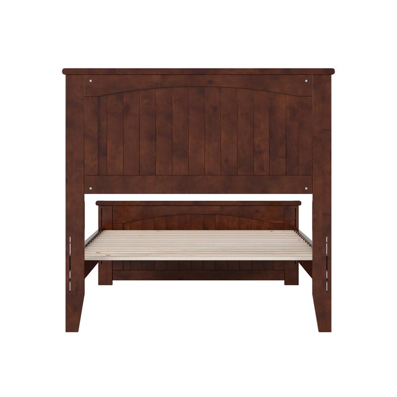 Naples Solid Wood Low Profile Platform Bed with Matching Footboard