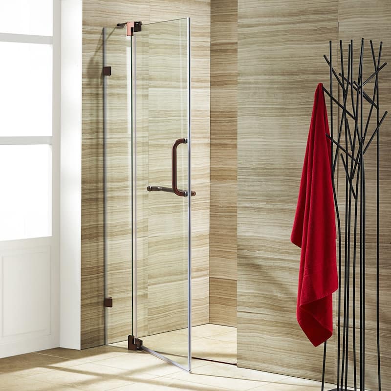 VIGO Pirouette Frameless Pivot Shower Door