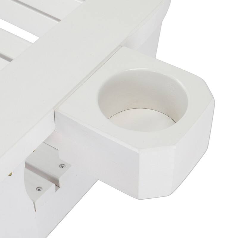 2.2ft white with cup holder and 5mm chain, regular single wooden swing 440lbs