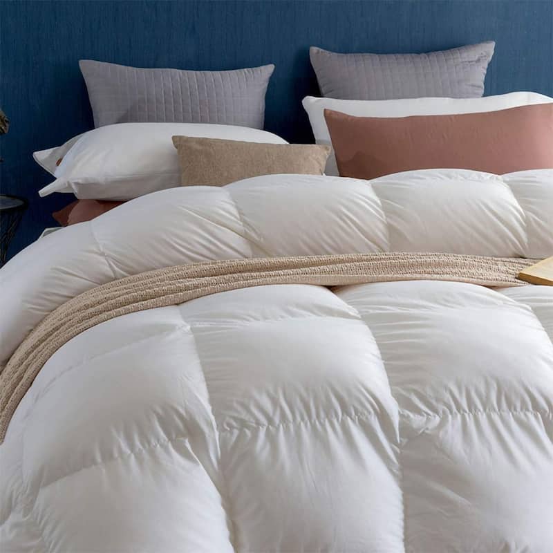 Heavyweight Feathers Down Comforter for Colder Weather/Sleeper, Hotel Collection Down Duvet
