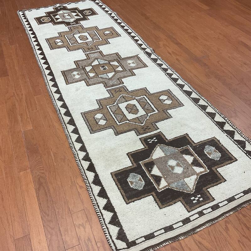 HERAT ORIENTAL Handmade Turkish Oushak Wool Runner - 3'10" x 11'3"