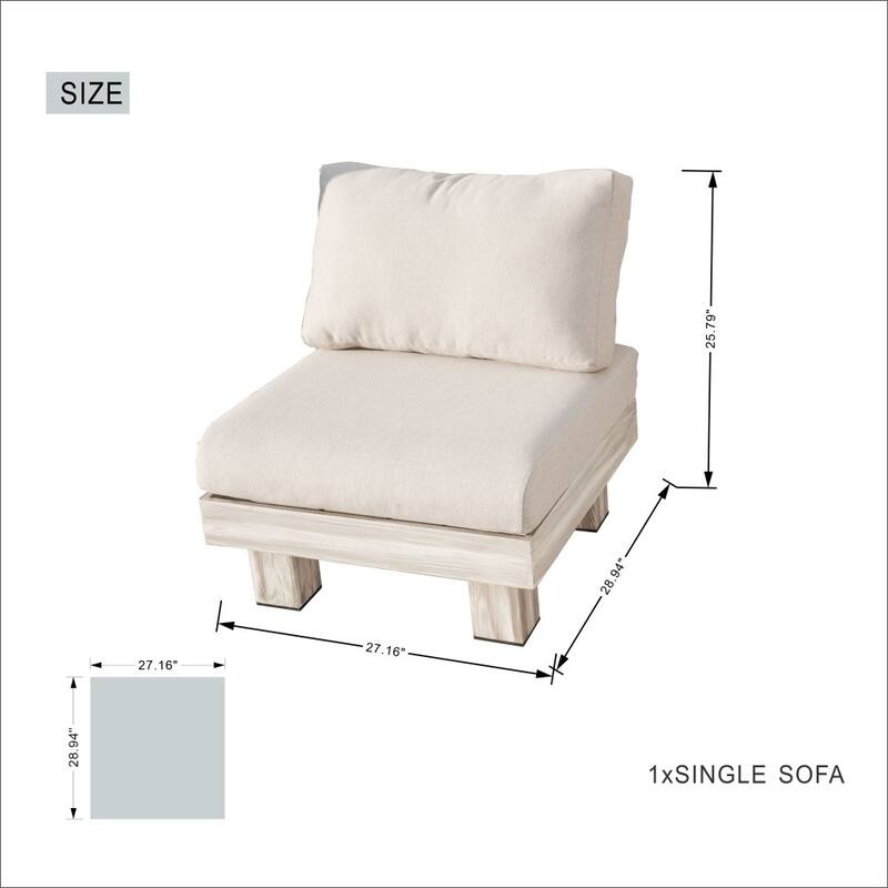 Modern Patio Conversation Set with Coffee Table and Ice Bucket