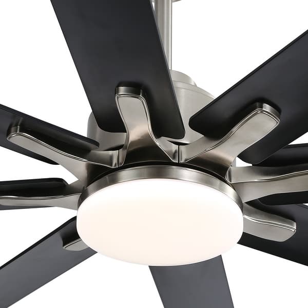 slide 2 of 130, Sofucor 52/66/72/76/84Inch Large Ceiling Fan with Dimmable LED Light ,Remote&APP Control,8 Blades for Large Living Room,Porch