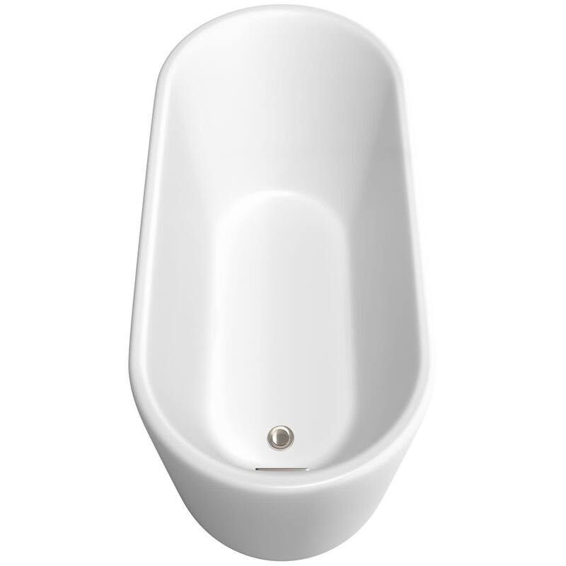 Wyndham Collection Ursula 59" Free Standing Acrylic Soaking Tub with