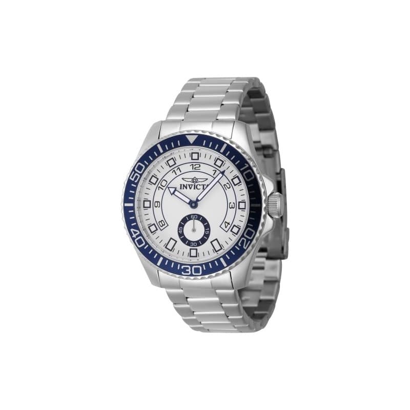 Invicta Men's 47124 Pro Diver Quartz Multifunction White Dial Watch