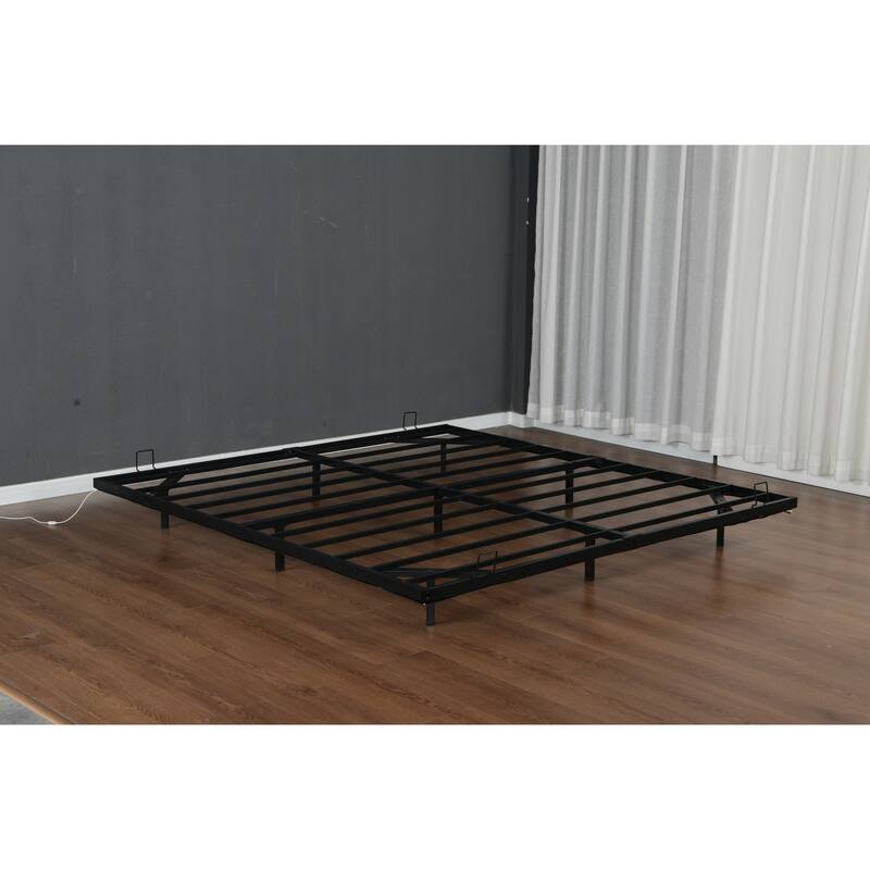 King Size Platform with Smart LED Lighting Heavy-Duty 1000lb Capacity, App-Controlled RGB Undercarriage Lights