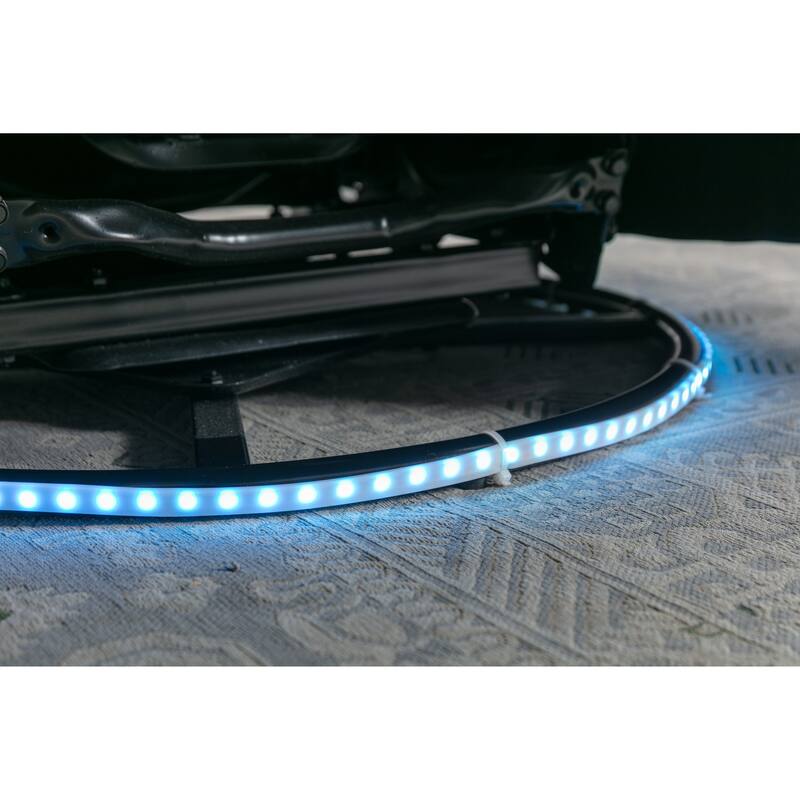 Modern Power Recliner with Bluetooth Speaker, LED Light, USB Charging Ports, Retractable Footrest and Storage Pockets