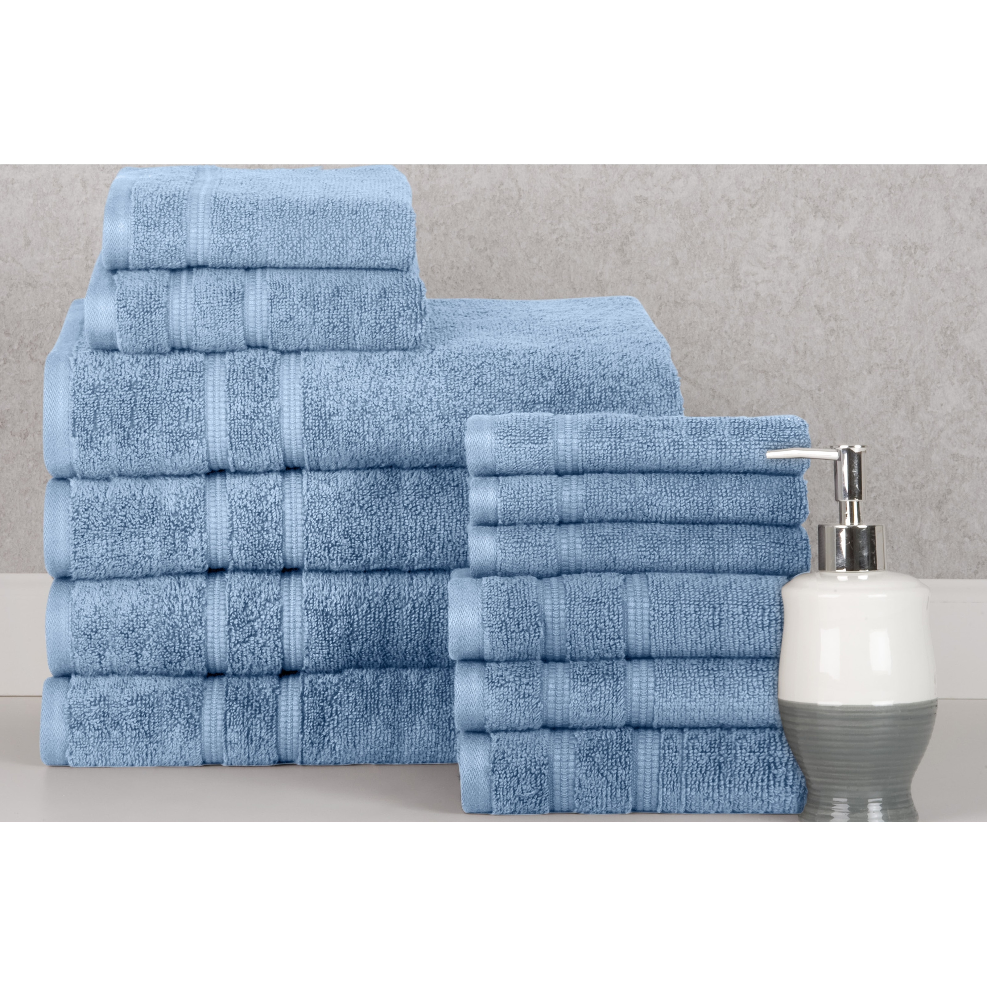 Bibb Home 12 Piece Zero Twist Egyptian Cotton Towel Set On Sale Bed Bath Beyond 36108378