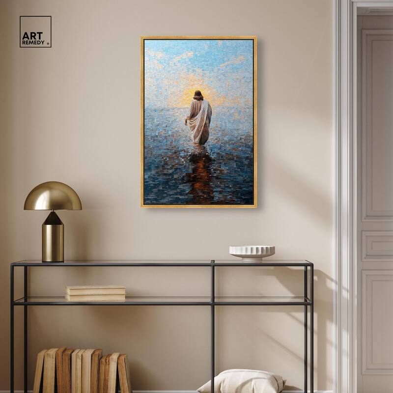Water Walker Mosaic I Canvas by Art Remedy