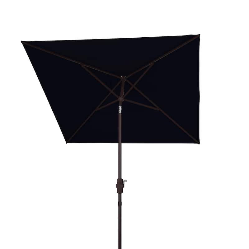 SAFAVIEH Outdoor Living Zimmerman 7.5-foot Square Market Umbrella - Navy