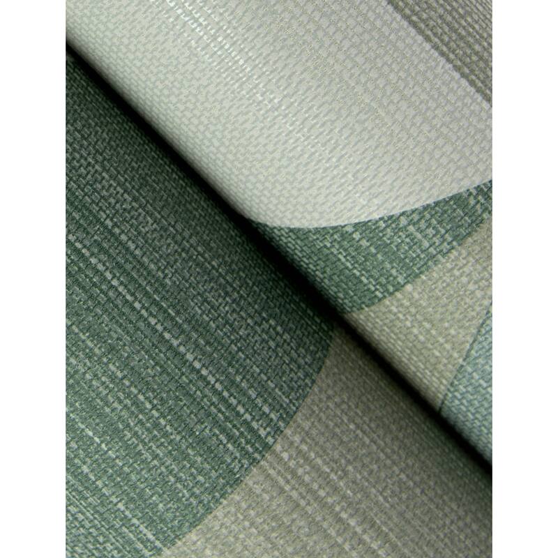 A-Street Prints Winslow Green Geometric Faux Grasscloth Wallpaper