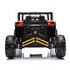 preview thumbnail 85 of 93, Electric Ride-On Car with 3-Point Safety Harness, USB Music Player, LED Lights, and High-Low Speed - Kids UTV Adventure