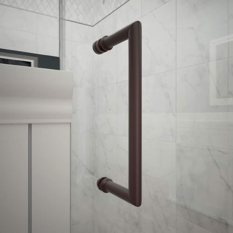DreamLine Unidoor Plus 38 in. W x 30 3/8 in. D x 72 in. H Frameless Hinged Shower Enclosure - 30.38" x 38"