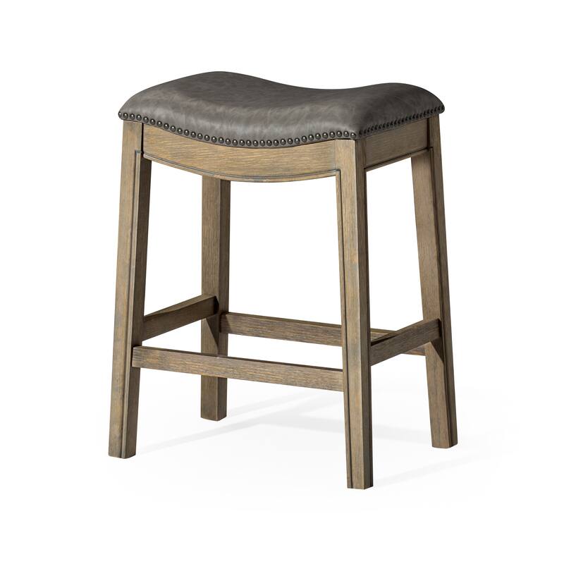 Maven Lane Adrien Saddle Kitchen Dining Stool