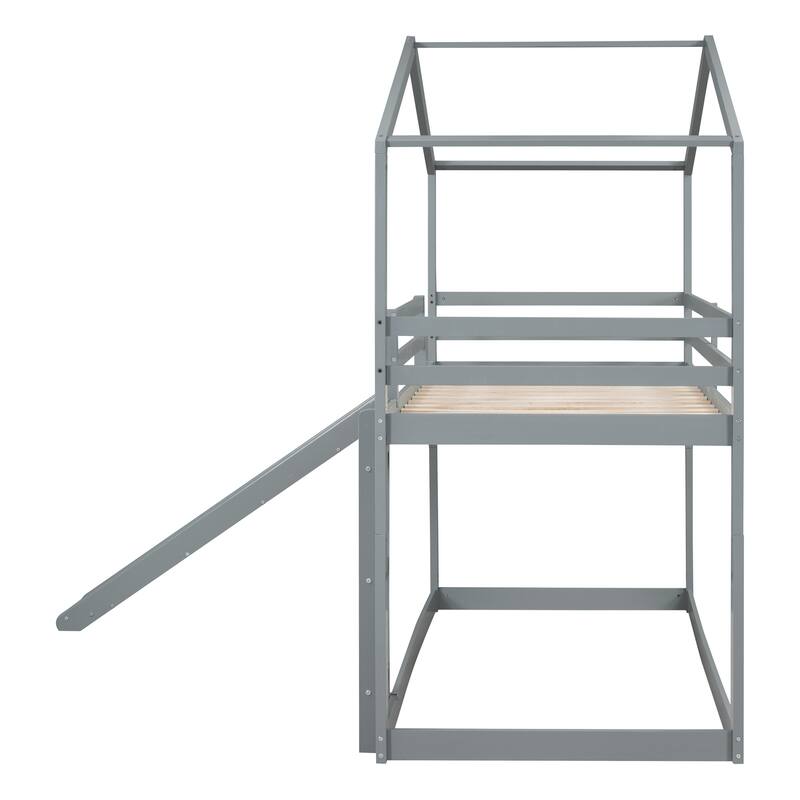 Twin over Twin Bunk Bed with Ladder