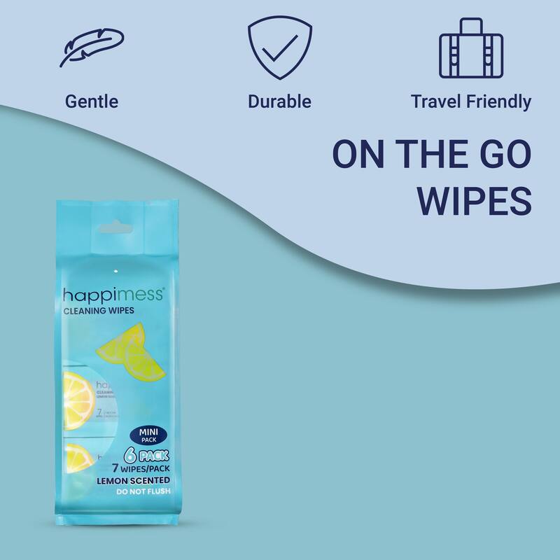 happimess, Compact Travel Multi Surface Heavy Duty Cleaning Wipes