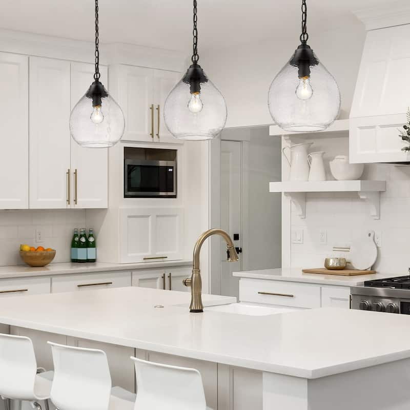 Golden Lighting Ariella 1-light Pendant in Matte Black