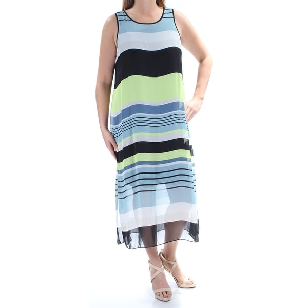 vince camuto sleeveless striped shift dres