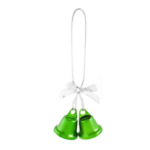 Shop Unique Bargains Bow Detail Green 27mm Dia Christmas Tree Ring Bell Dangling Ornament Overstock 18254280
