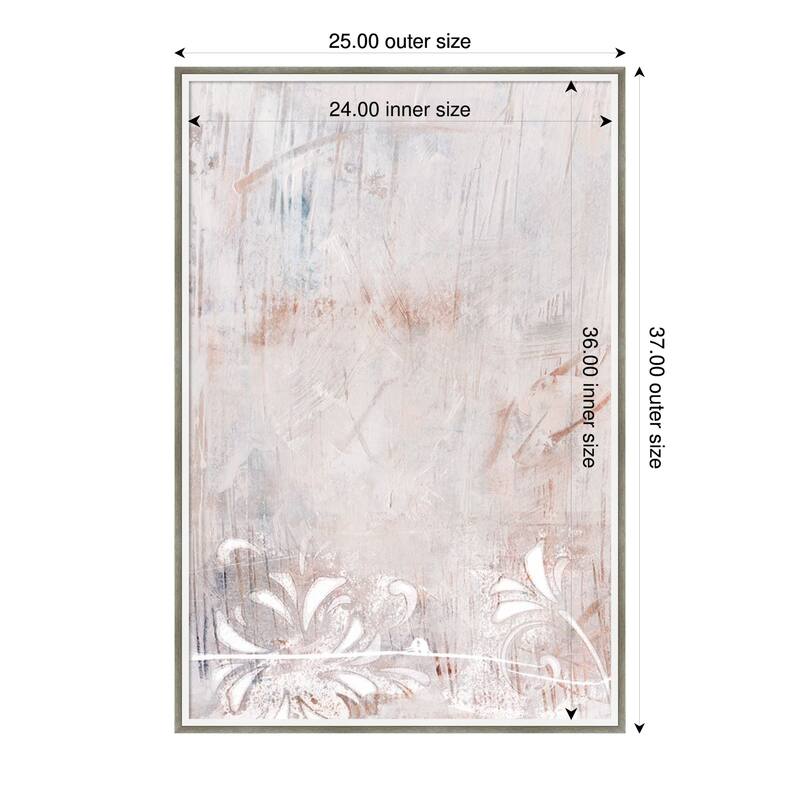 Amanti Art Framed Fabric Pinboard Windborn I by Melissa Wang Printed Bulletin Board - Board Size 24 x 36