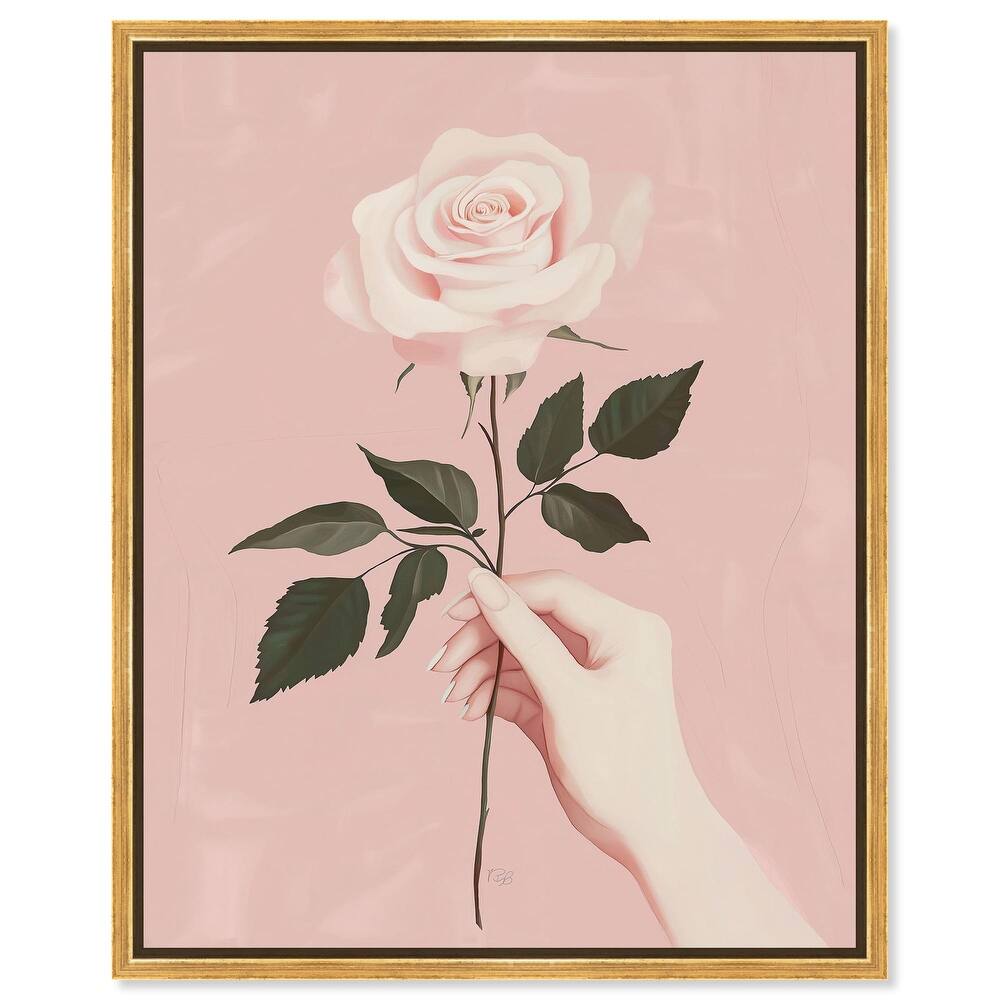 Gift of a Rose Canvas by Art Remedy