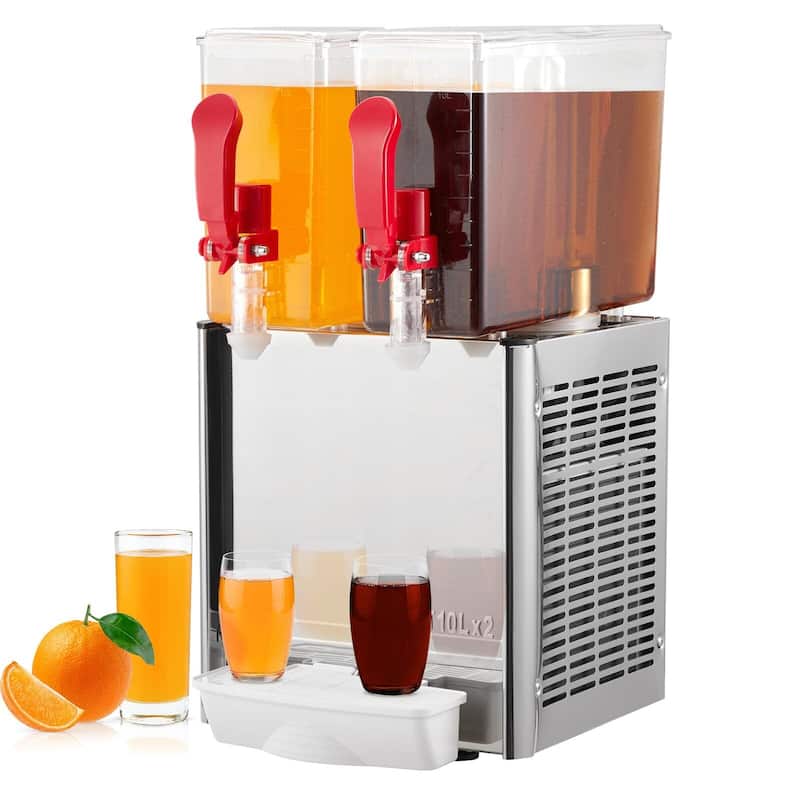 Commercial Beverage Dispenser - 2 Tanks 5.28 Gal