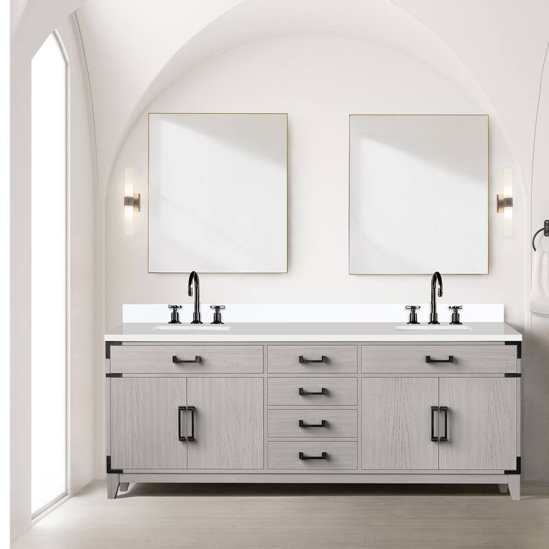 Laurel Bath Vanity Cultured Marble Top, Sink and Faucet