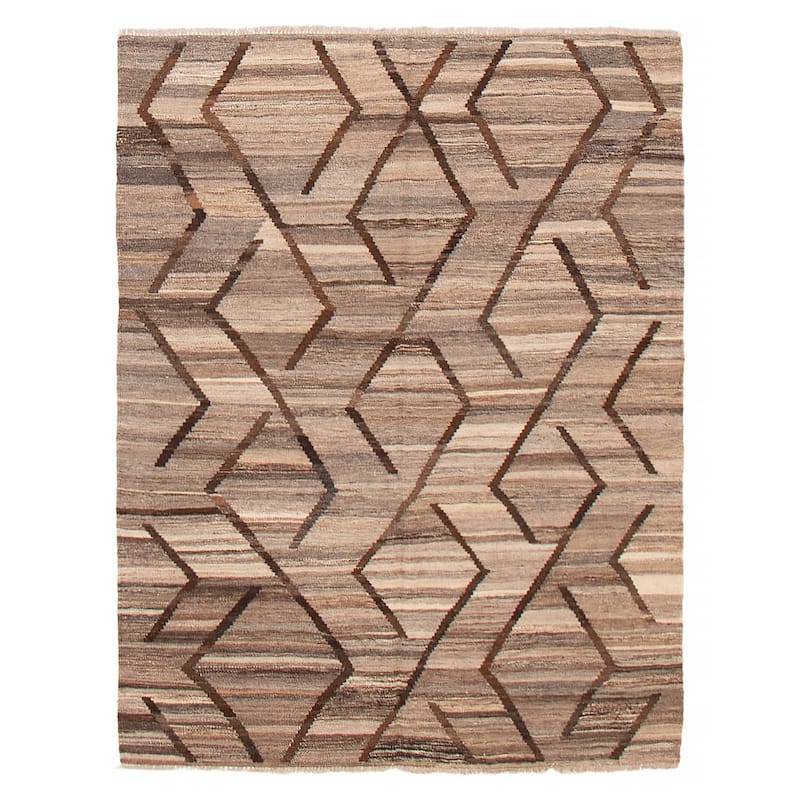 Sivas Taupe Kilim 4'11" x 6'8" - 4'11 x 6'8 - Taupe - 4'11 x 6'8