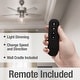 preview thumbnail 13 of 22, Hunter 52" Bennett Ceiling Fan with 3-Light Light Kit and Handheld Remote