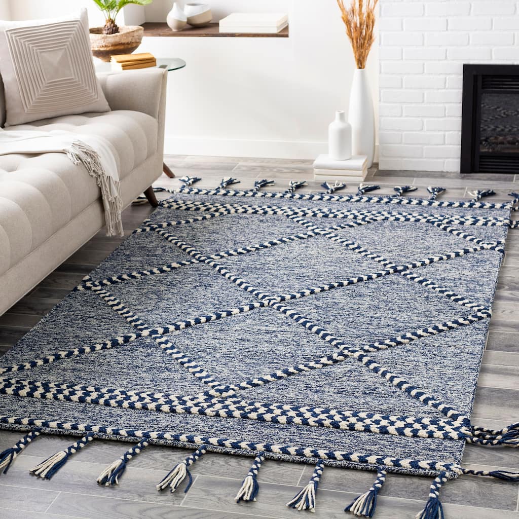 Artistic Weavers Loren Boho Tassel Handmade Wool Area Rug